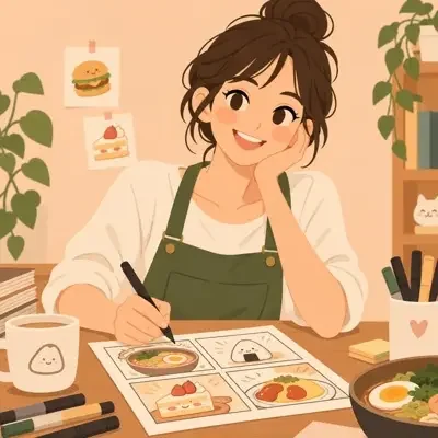 作者荷糖头像插画